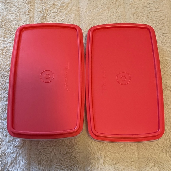 Set of 2 Tupperware Deli Containers with Red Seals - Picture 3 of 5